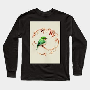 Beautiful Day - Watercolor Painting of a Beautiful Bird Long Sleeve T-Shirt